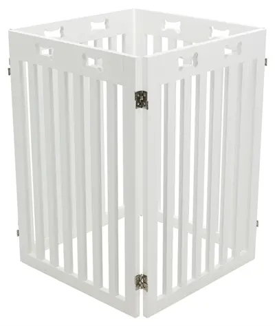 Trixie hondenhek wit 60-160 x 75 cm – in breedte verstelbaar, MDF - Afbeelding 6