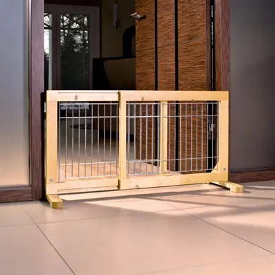Trixie afsluithek hout verstelbaar 63-108 x 50 cm – voor puppy's