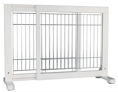 Trixie afsluithek uitschuifbaar hout wit 65-108 x 61 cm