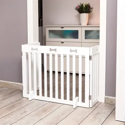 Trixie hondenhek wit 124 x 61 cm – inklapbaar, gepoedercoat MDF - Afbeelding 4