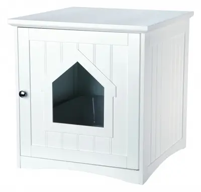 Trixie kattenhuis wit 51 x 49 x 51 cm – voor kattenbak of mand