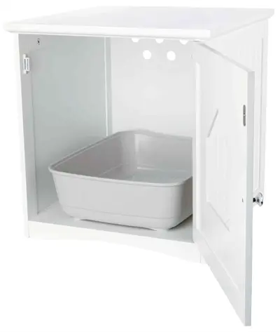Trixie kattenhuis wit 51 x 49 x 51 cm – voor kattenbak of mand - Afbeelding 2