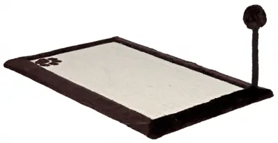 Trixie krabmat met pluche rand bruin/naturel 70 x 45 cm
