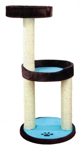 Trixie krabpaal Lugo bruin/turquoise 45 x 45 x 103 cm