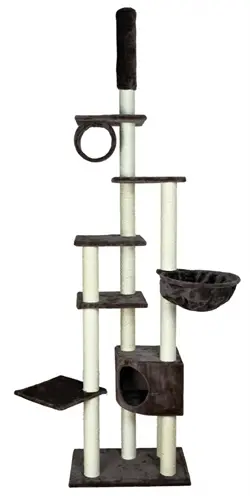 Trixie krabpaal Madrid beige 68 x 44 x 270 cm – met plafondspanner