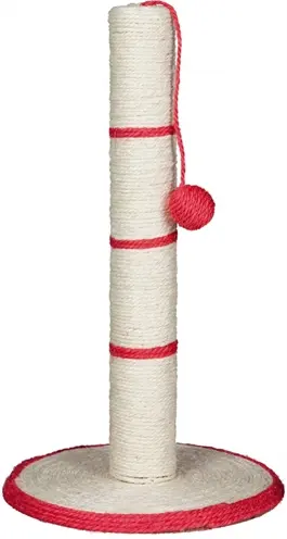 Trixie krabpaal crème/rood 35 x 35 x 62 cm – volledig sisal
