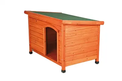 Trixie Natura hondenhok Classic bruin 104 x 75 x 68 cm – plat dak - Afbeelding 3