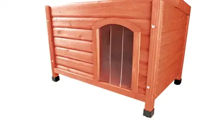 Trixie Natura hondenhok Classic bruin 104 x 75 x 68 cm – plat dak - Afbeelding 5