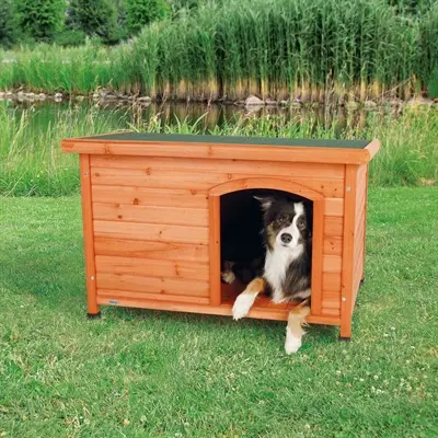 Trixie Natura hondenhok Classic bruin 104 x 75 x 68 cm – plat dak - Afbeelding 9