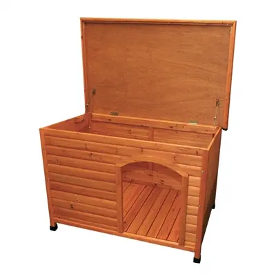 Trixie Natura hondenhok Classic bruin 85 x 58 x 60 cm – plat dak