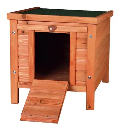 Trixie Natura knaagdierhuis bruin 42 x 51 x 43 cm – bitumen dak