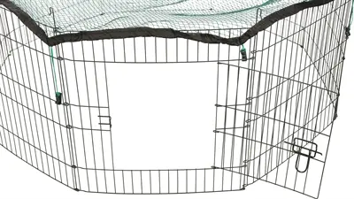 Trixie Natura knaagdierenren met beschermnet groen 150 cm – 60 x 57 cm - Afbeelding 4