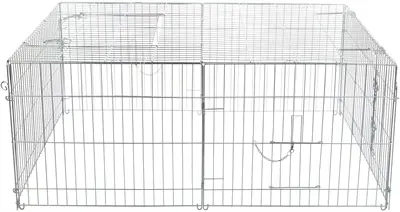 Trixie Natura knaagdierenren met dak gegalvaniseerd 144 x 58 x 116 cm