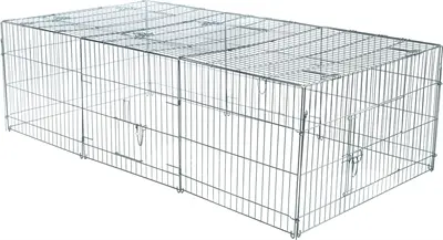 Trixie Natura knaagdierren met dak metaal 216 x 65 x 116 cm