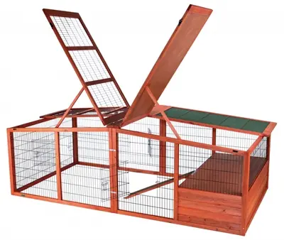 Trixie Natura knaagdierren met dak XL 233 x 79 x 116 cm