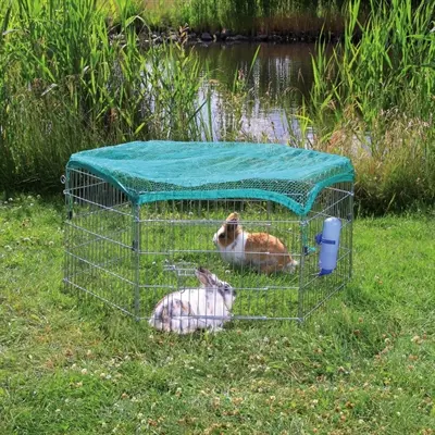 Trixie Natura knaagdierren gegalvaniseerd metaal 120 x 58 cm - Afbeelding 2