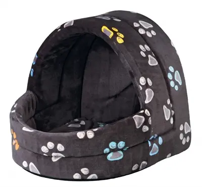 Trixie kattenmand iglo Jimmy taupe 40 x 35 x 35 cm – wendbaar kussen