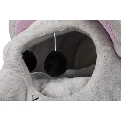 Trixie kattenmand Lukas muis lichtgrijs/grijs 35 x 33 x 65 cm – krabvlak - Afbeelding 5
