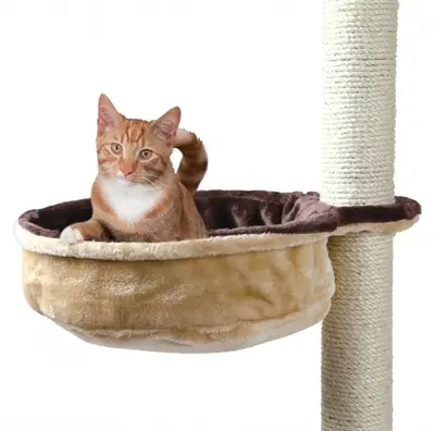 Trixie kattenmand voor krabpaal beige/bruin Ø 38 cm – wendbaar