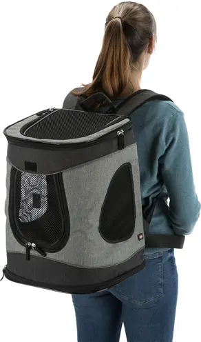 Trixie hondentas rugtas Timon zwart/grijs 34 x 30 x 44 cm - Afbeelding 11