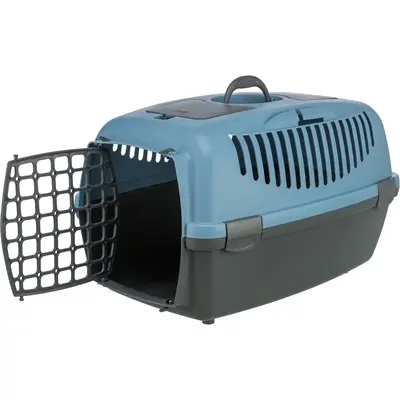 Trixie reismand Capri donkergrijs/pastelblauw 40 x 38 x 61 cm - Afbeelding 2