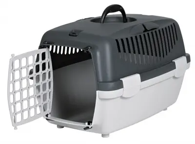 Trixie reismand Capri lichtgrijs/donkergrijs 40 x 38 x 61 cm