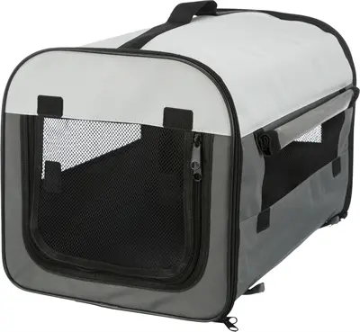 Trixie reismand grijs 55 x 65 x 80 cm – opvouwbaar, met transporttas