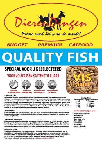 Budget Premium kattenvoer Quality Fish 15 kg – haringmeel