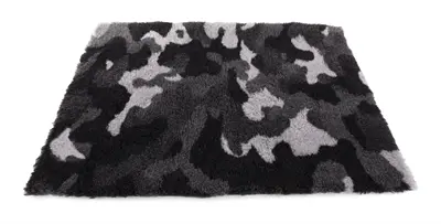 Martin vetbed camouflage grijs 100 x 75 cm – gerecycled, isolerend