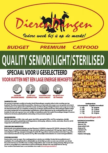 Budget Premium kattenvoer Quality Senior 15 kg – lam, gevogelte en vis