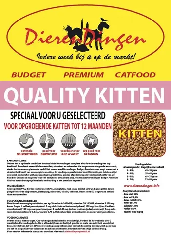 Budget Premium kittenvoer Quality Kitten 15 kg – kippenvlees