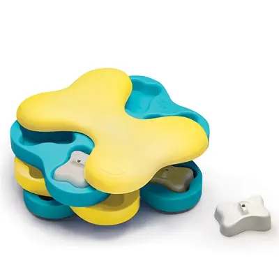 Nina Ottosson Dog Tornado 23,5 x 18 cm – kunststof, turquoise/geel