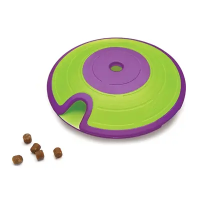 Nina Ottosson Dog Treat Maze 18 cm – interactief hondenspel, paars/lime