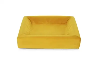 Bia Bed Royal fluwelen hoes hondenmand oker 60 x 50 cm