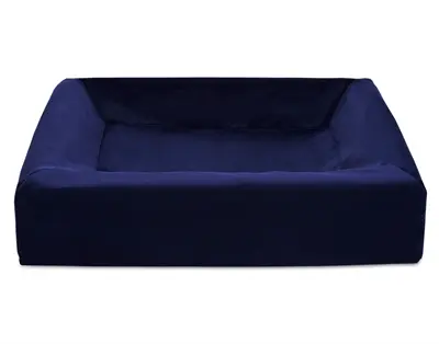 Bia Bed Royal fluwelen hoes hondenmand navy 70 x 60 x 15 cm – maat 3