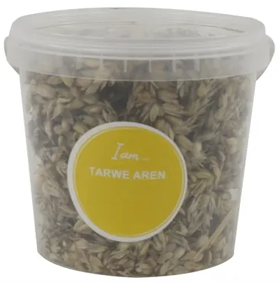 Tarwe-aren voor knaagdieren en konijnen 870 ml – vezelrijke snack