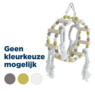 Zolux schommel houten wiel met kralen 18 x 6 x 22 cm – assorti