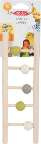 Zolux ladder hout 5 treden met kralen 1 x 7 x 23,5 cm - Afbeelding 4