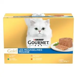Gourmet Gold kattenvoer fijne mousse met kip 12-pack - Afbeelding 1