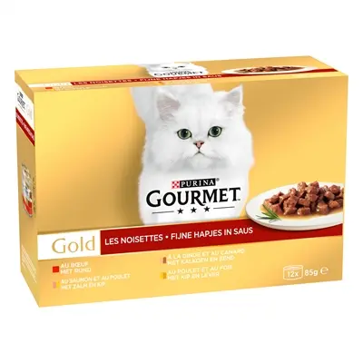 Gourmet Gold Kattenvoer 12-Pack Rundvlees - Afbeelding 3