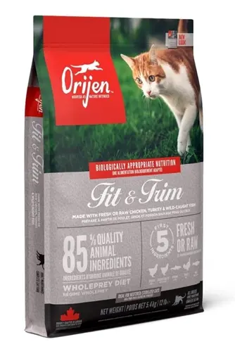 Orijen kattenvoer Whole Prey Fit & Trim 5,4 kg – scharrelkip en kalkoen