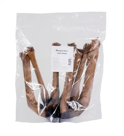 Petsnack reeënpoot met haar 7 stuks – kluifsnack voor honden - Afbeelding 5