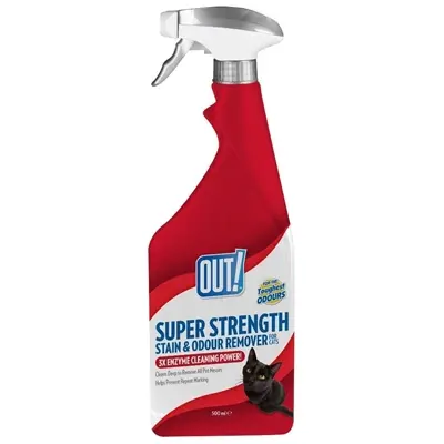 Out! vlekken- en geurverwijderaar 500 ml – spray voor kattenplas