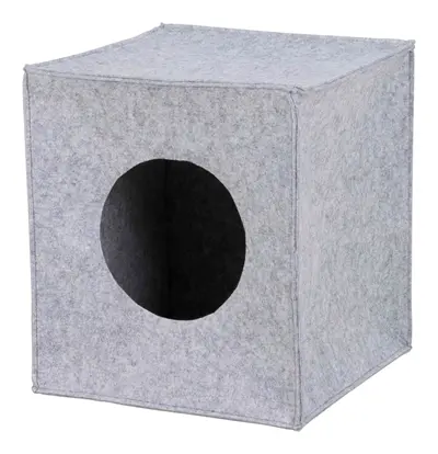 Trixie kattenmand iglo Anton grijs 37 x 33 x 33 cm – opvouwbaar vilt