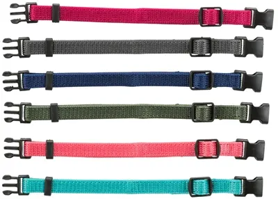 Trixie puppyhalsband set 22-25 cm – 6 stuks, verschillende kleuren