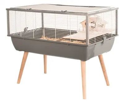 Zolux knaagdierkooi Neo Nigha grijs 78 x 48 x 64 cm – plateau, huisje