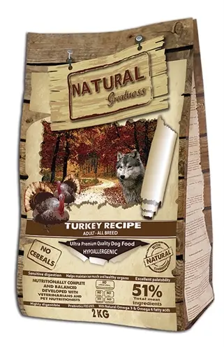 Natural Greatness hondenvoer Turkey Recipe kalkoen 2 kg – hypoallergeen