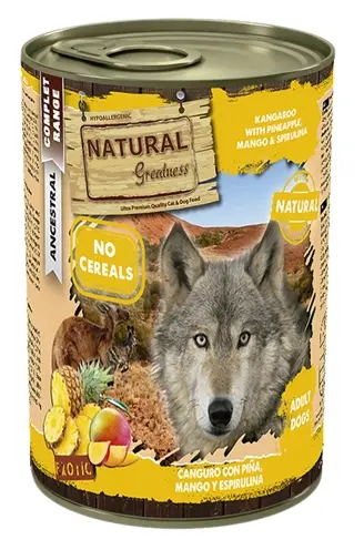 Natural Greatness hondenvoer kangoeroe en ananas 400 g – aanvullend natvoer