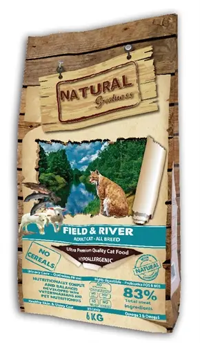 Natural Greatness kattenvoer Field & River 6 kg – hypoallergeen