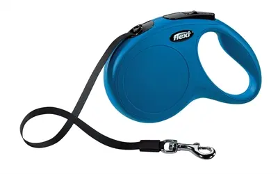 Flexi rollijn Classic Tape blauw M 5 m – tot 25 kg